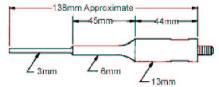 Sonda de fuerte intensidad de 3 mm para 250 l a 10 ml