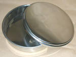 Pan and cover for sieve set dia.200 mm (dry)