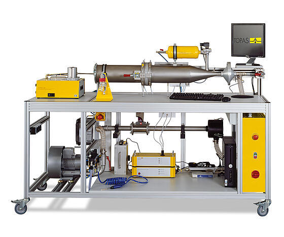 Banco de pruebas para medios filtrantes AFC 131: vista frontal