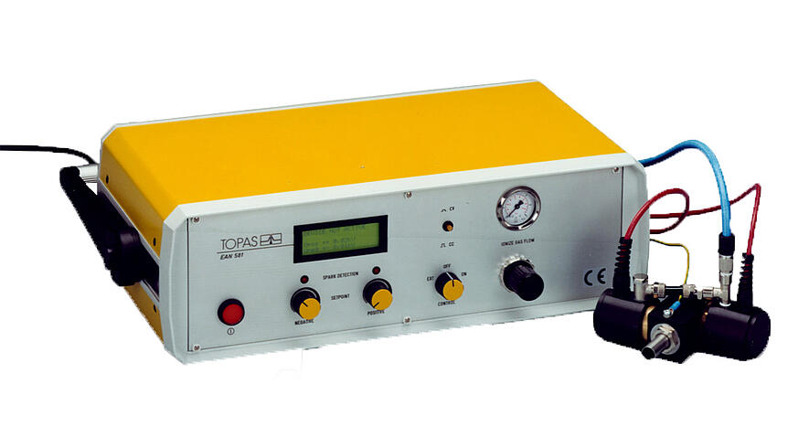 Neutralizador electrostático de aerosoles EAN 581 — Parte frontal