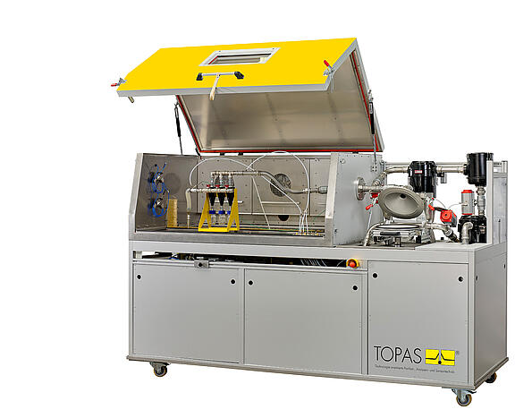 Banco de pruebas para separadores de gases de escape SPT 140, vista frontal