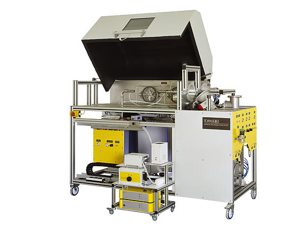 Banco de pruebas para separadores de gases de escape SPT 140, vista frontal