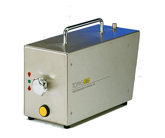 Sistema de dilución para aerosoles DIL 554, vista frontal