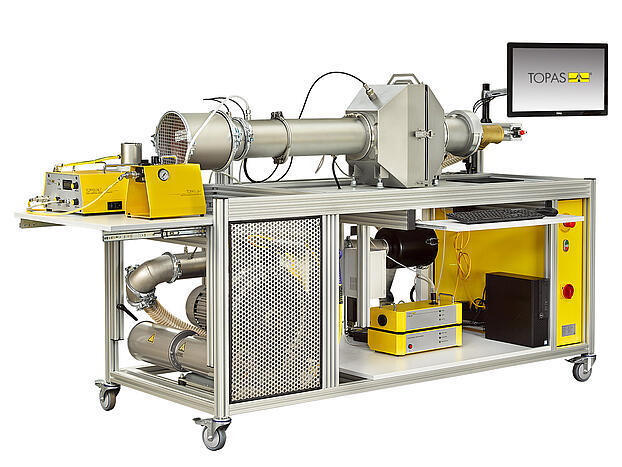 Banco de pruebas para medios filtrantes AFC 132, vista frontal