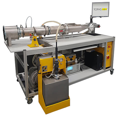 Banco de pruebas para medios filtrantes AFC 132, vista frontal