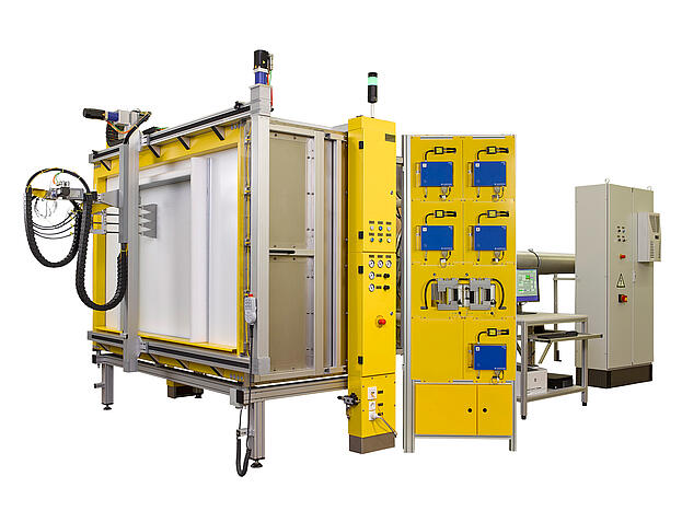 Banco de pruebas automático para el escaneo de filtros HEPA/ULPA AFS 150, vista frontal
