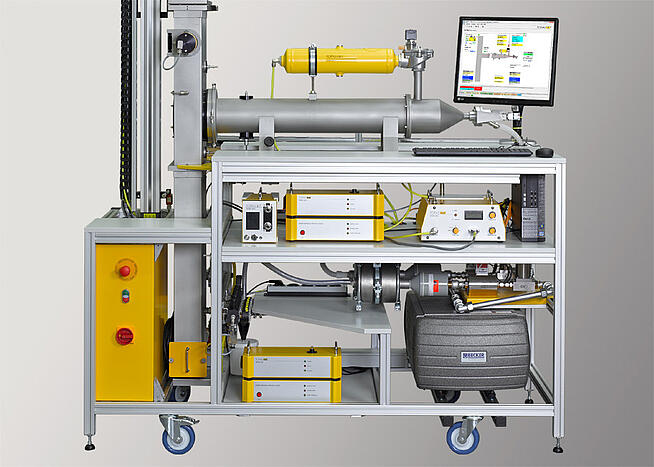Banco de pruebas para medios filtrantes lavables AFC 133, detalles