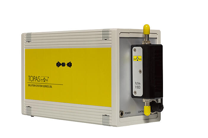 Sistema de dilución para aerosoles DIL 540/C, vista frontal
