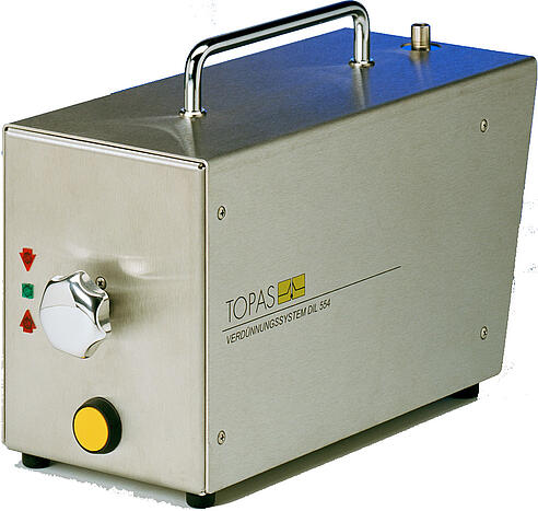 Sistema de dilución para aerosoles DIL 554/Z, vista frontal