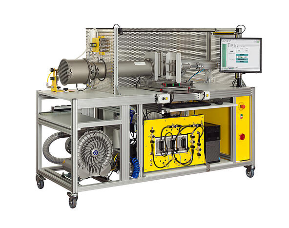 Banco de pruebas para elementos filtrantes AFC132 QC HEPA, vista frontal