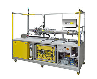 Parte frontal del sistema de ensayo de elementos filtrantes AFC 136