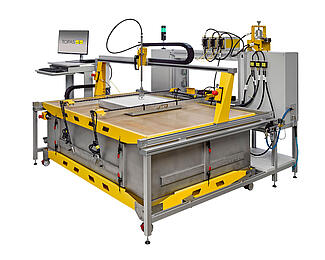 Sistema de ensayo AFS 152/A, equipado con un elemento filtrante HEPA estándar (810 mm × 810 mm)