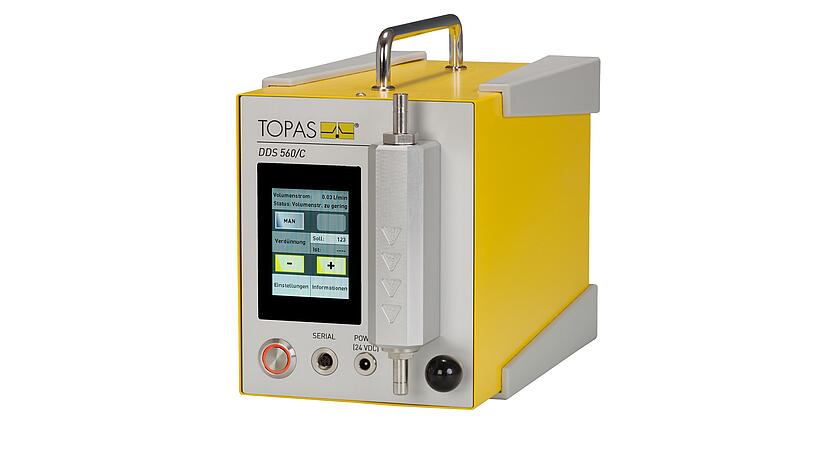 Sistema de dilución dinámica DDS 560/C: enlaces, vista en perspectiva